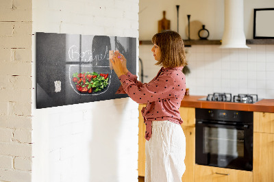 Lavagna magnetica per cucina Iscrizione buon appetito