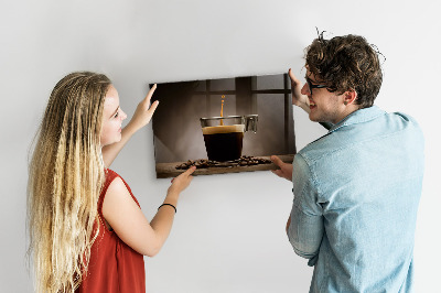 Lavagna magnetica per calamite Tazza di caffè