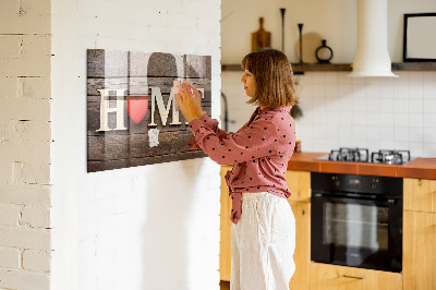 Lavagna magnetica per cucina Iscrizione della casa