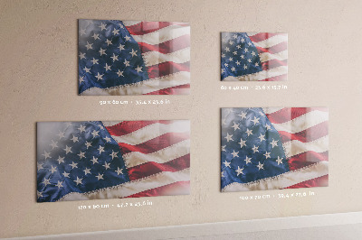 Lavagna magnetica colorata Bandiera americana