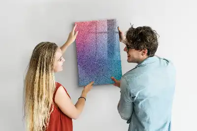 Lavagna magnetica con pennarello motivo astrazione sfumata