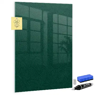 Lavagna magnetica per disegnare con motivo a linee di foglie