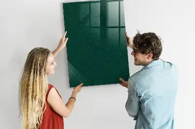 Lavagna magnetica per disegnare con motivo a linee di foglie