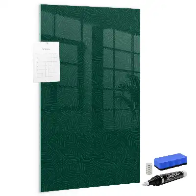 Lavagna magnetica per disegnare con motivo a linee di foglie