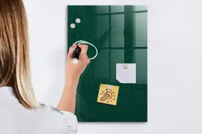 Lavagna magnetica per disegnare con motivo a linee di foglie
