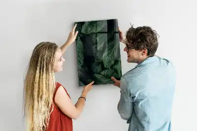 Lavagna magnetica per disegnare motivo giungla di foglie