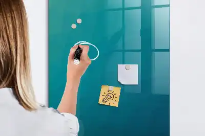 Lavagna magnetica con pennarello motivo astrazione geometrica