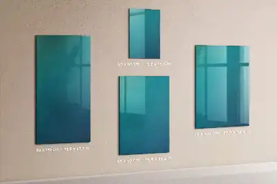 Lavagna magnetica con pennarello motivo astrazione geometrica