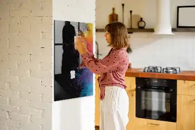 Lavagna magnetica per disegnare con polvere colorata