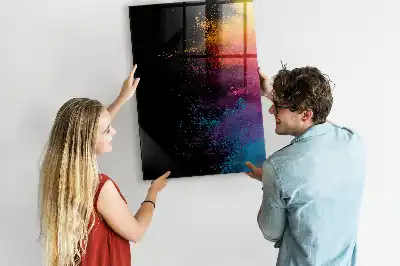 Lavagna magnetica per disegnare con polvere colorata