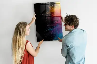 Lavagna magnetica per disegnare con polvere colorata