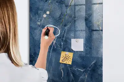 Lavagna magnetica con pennarello decorazione in marmo