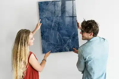 Lavagna magnetica con pennarello decorazione in marmo
