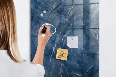 Lavagna magnetica con pennarello decorazione in marmo