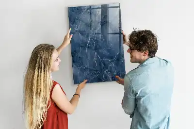 Lavagna magnetica con pennarello decorazione in marmo
