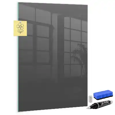 Lavagna magnetica con pennarello colore grigio