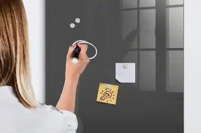Lavagna magnetica con pennarello colore grigio