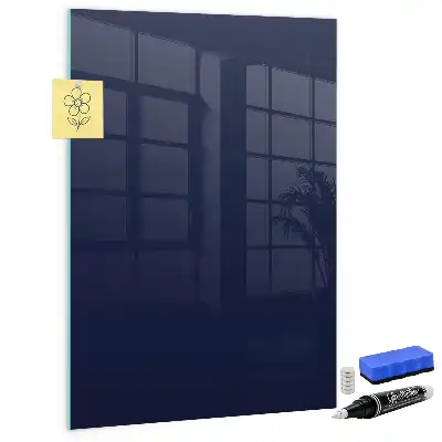 Lavagna magnetica con pennarello colore blu notte scuro
