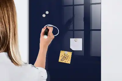 Lavagna magnetica con pennarello colore blu notte scuro