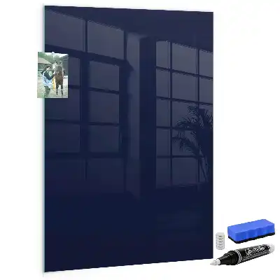 Lavagna magnetica con pennarello colore blu notte scuro