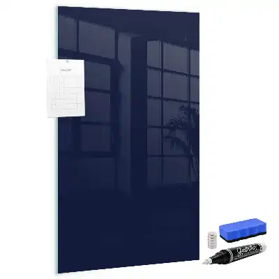 Lavagna magnetica con pennarello colore blu notte scuro