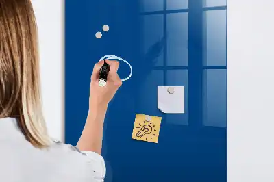 Lavagna magnetica con pennarello di colore blu