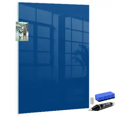 Lavagna magnetica con pennarello di colore blu