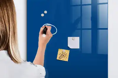 Lavagna magnetica con pennarello di colore blu