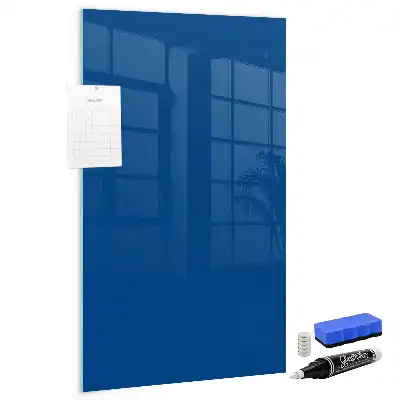 Lavagna magnetica con pennarello di colore blu