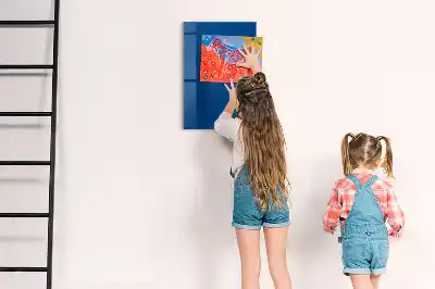 Lavagna magnetica con pennarello di colore blu
