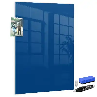 Lavagna magnetica con pennarello di colore blu