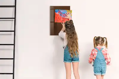 Lavagna magnetica per disegnare colore marrone