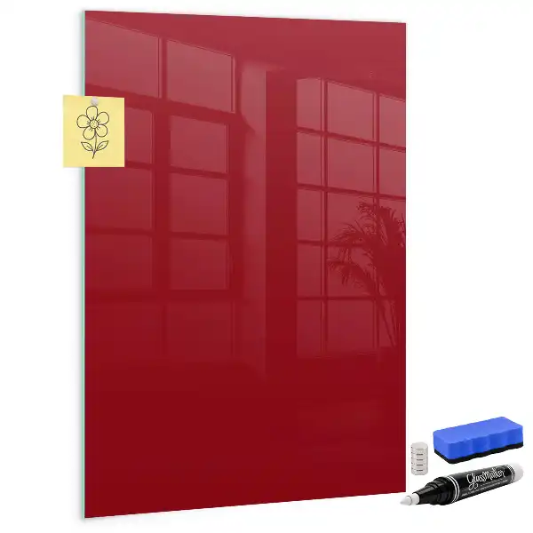 Lavagna magnetica con pennarello rossa