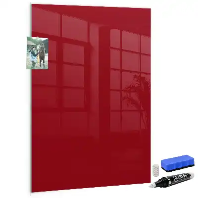 Lavagna magnetica con pennarello rossa