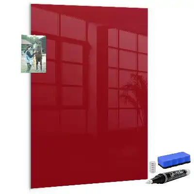 Lavagna magnetica con pennarello rossa