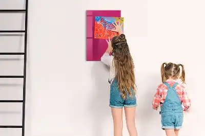 Lavagna magnetica per disegnare di colore rosa intenso