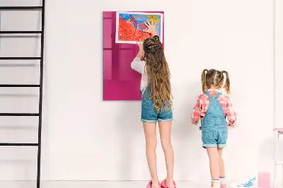 Lavagna magnetica per disegnare di colore rosa intenso