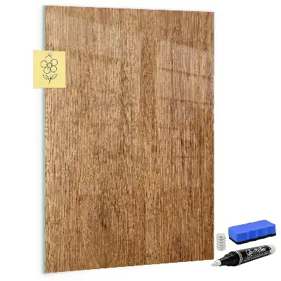 Lavagna magnetica con pennarello in legno dalle tonalità calde