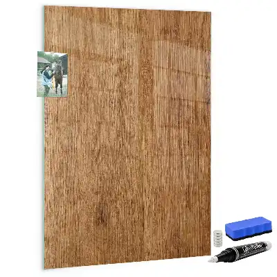 Lavagna magnetica con pennarello in legno dalle tonalità calde
