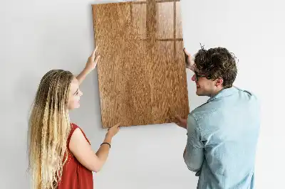 Lavagna magnetica con pennarello in legno dalle tonalità calde