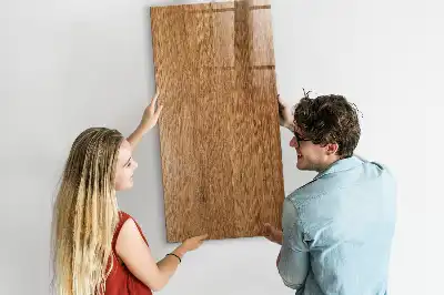 Lavagna magnetica con pennarello in legno dalle tonalità calde