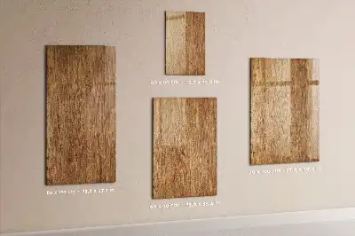 Lavagna magnetica con pennarello in legno dalle tonalità calde