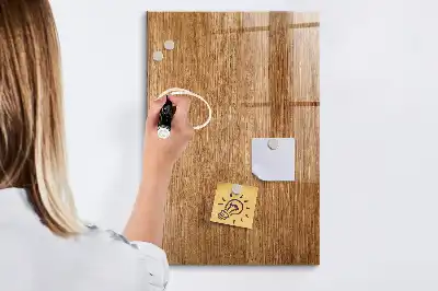 Lavagna magnetica con pennarello in legno dalle tonalità calde