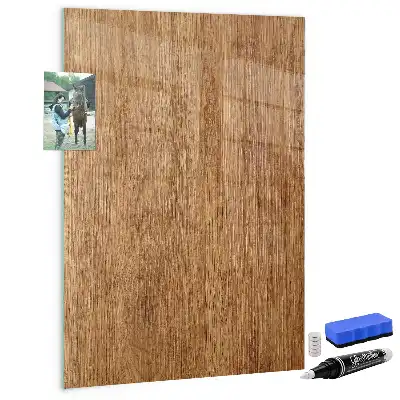 Lavagna magnetica con pennarello in legno dalle tonalità calde