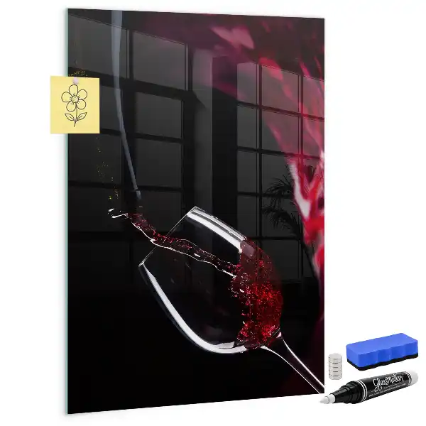 Lavagna magnetica per disegnare modello Vino versato
