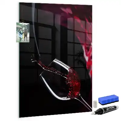 Lavagna magnetica per disegnare modello Vino versato