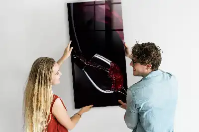 Lavagna magnetica per disegnare modello Vino versato