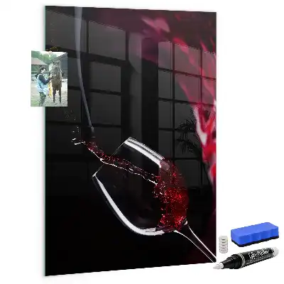 Lavagna magnetica per disegnare modello Vino versato