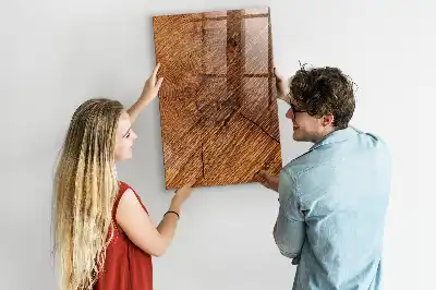 Lavagna magnetica per disegnare con cornice in legno color caldo