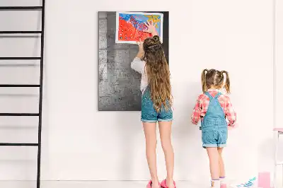 Lavagna magnetica con pennarello in metallo graffiato